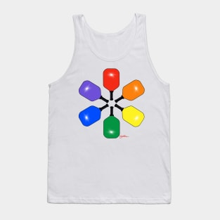 Rainbow Paddles (front only) Tank Top